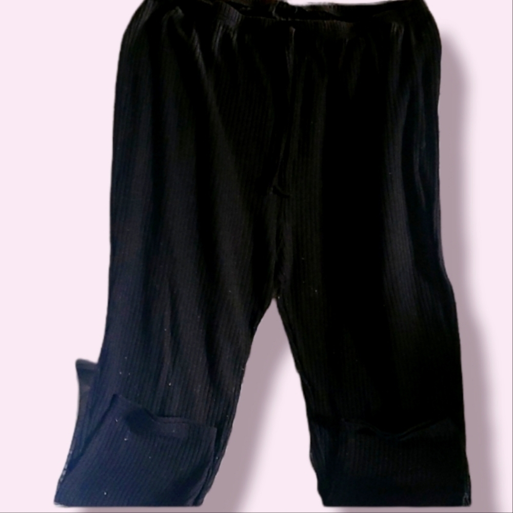 SHEIN Ribbed pants tie at tHe waist XL